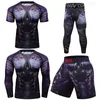 Men's Tracksuits Cody Lundin Rashguard High Quality Elastic Compression Sport Suit Sublimation Workout Fitness T-shirt Boxer Muay Thai