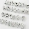 Entier 10mm 130pcs / lot A-Z strass complets lettres coulissantes bricolage alphabet charme accessoires adaptés aux porte-clés collier pour animaux de compagnie 10mm296h