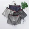 Cuecas cuecas calcinhas masculinas sexy listradas conforto moda boxers respirável meninos homens masculinos