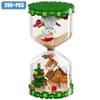 Noel Oyuncak Malzemeleri Şehir MOC 286pcs Noel Kum Saati Yapı Taşları DIY Creative Christmas Sled Snowman Montaj Toys Çocuklar İçin Hediyeler 231129