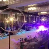 Nuovo formato personalizzato per matrimonio in metallo dorato con supporto per arco Lampadari sospesi per matrimonio Decorazione per stand 0012