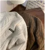 Herrenpullover Pullover im koreanischen Stil für Männer, faule Retro- und warme, lockere, lässige Twist-Jacken für Jungen, Y2K-Top 231201