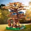 Julleksak leveranser varumärke MOC Tree House The Time Room Building Blocks Bricks Creative Cities Street View Toys for Kids Christmas Gifts 231129