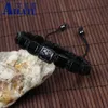 Мужской браслет-цепочка Ailatu из натурального тигрового глаза, черный оникс, квадратный камень, бусины из натуральной кожи ската, регулируемые браслеты макраме 231130