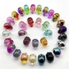 Pingente colares toda a moda vidro crânio chapeamento cristal arco-íris charme ornamentos jóias acessório presente de aniversário 10pcs183p