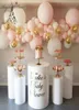 Couronnes de fleurs décoratives divers Types d'accessoires de mariage, support de gâteau de fleurs de fête, Table à Dessert cylindrique en fer acrylique Prefuncti5340888