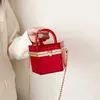 Mody damskiej torby akrylowa przezroczysta spersonalizowana torba sześciokątna torebka małe pudełko premium uczucie kosmetyków 120623a