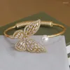 Armreif Luxus Lila Kristall Schmetterling Einstellbar Armreifen Armbänder Für Frauen Mode Marke Schmuck Zirkonia Insekt Hochzeit Armbänder