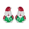 Stud 925 Sterling Silver Santa Earring Ear Stud Buckle Luminous Christmas Ear Rings Danger For Women Girl Lady Gift Presents Cute 231130