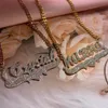 Gepersonaliseerde Naam Ketting Aangepaste Bling S Goud Rvs Cubaanse Ketting Choker Voor Vrouwen Sieraden Gift 220722276P