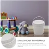 Storage Bags Bucket Building Blocks Holder Kids Toy Organizer Party Favors Small Buckets Handles Plastic Barrel Lid