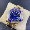 Clean Factory 126618 Watch Cal.3135 Movement 40mm Blue Diall 72-timmars Power 904L Fine Steel Ceramic Frame Sapphire Crystal Glass Swiss Ice Blue Luminous Waterproof