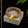 Strand Natural Dragon Bone Bodhi Bracelet de perles irrégulières pour hommes et femmes Tibétain Bouddhiste Prière Yoga Bracelet Méditation Bijoux