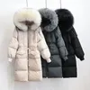 Women S Down Parkas Plus Size Chaqueta Majer Winter Parkha Real Raccoon Fur White Duck Kurtka Kobiet Gtromen Brand Coat