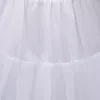 Robe de mariée pour femmes, sous-jupe blanche, 3 cerceaux, 1 couche, maille dure, jupon sous la femme, jupes de jeu de rôle, Crinoline