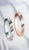 Boutique 316l amor titânio aço unhas anéis banda anéis tamanho para mulheres e homens marca jóias com bag1871290