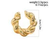 Twisted Small Ear Clip Earrings for Women Trendy Statement Small Single Earring Accessories Fashion Jewelry Female Gifts