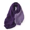 Sciarpe Sciarpa di cashmere spessa spiegazzata su due lati per donna Grande 200/68 cm Pashmina Scialle caldo invernale Avvolge Bufanda femminile