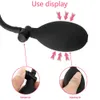 Sex Toy Massager Big Butt Plug Anal Extender Vagina Toys For Adults 18 Soft Silicone Inflatable Black Dildo Women Men