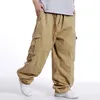 Pantalons pour hommes Hipster Fat Wide Leg Hip Hop Baggy Multi Pocket Cargo House Chambre Vêtements de travail pour hommes