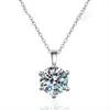 Colliers 20ct VVS1 D Couleur Collier 925 Soild Sterling Sliver Chaîne avec certificat Bijoux fins pour femme 231130