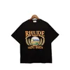 rhude marque de luxe rhude chemise hommes t-shirts designer hommes chemise hommes shorts imprimé blanc noir s m l xl rue coton mode jeunesse hommes t-shirts tshirt0RV8