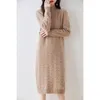 Women's Sweaters Cashmere Skirt Thickened Autumn/Winter Knitted Dress Wool Bottom Medium Length