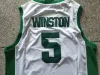 NCAA Johnson 33 State Basketball Jersey Groen 5 Winston Wit College Jerseys Heren Ed