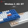 Tangentbord AJAZZ AK871 SPEL MEKANISKA KANAYBOARD SWAPPABLE 87 KEYS Trådlös 2 4G Ergonomic Swap Office PC Gamer 231130