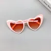 Lunettes de soleil à la mode Love Adult Cute Peach Heart Trend Lunettes résistantes aux UV pour hommes et femmes