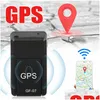 Car Gps Accessories New Mini Find Lost Device Gf-07 Tracker Real Time Tracking Anti-Theft Anti-Lost Locator Strong Magnetic Mount Sim Otr9E