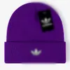 groothandel Herfst Winter Mutsen Warme Stevige Cap Casual Letter Skullies Cap