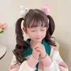 Akcesoria do włosów 2PCS Plush Zwierzęs Klipy Dzieci Piękne dziewczyny styl hairpin Barrettes Pigtail Bangs Hairgrips Korean