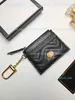 Marmont Keychain Bagouch Bagous Designer Passport Holders Women Mens Card Card Card Case Wallets Icardi Leather Pocket 48440 Chain