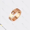 Liebesringschmuckdesigner für Frauen Designer Ring Diamond Ring Titanium Stahl Gold.