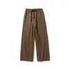Men's Pants 2023 Autumn/Winter Vintage Large Fashion Linen Chinese Style Cotton Stripes Casual Wide Leg