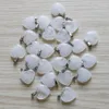 Breloques en pierre de quartz blanc naturel, pendentifs en forme de cœur d'amour, perles de 20mm pour la fabrication de bijoux, vente en gros, 190H