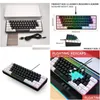 키보드 RGB 백라이트 키패드 트락 포팩트 미니 게임 화합물 기능 V700WB 유선 61keys mticolor 230109 드롭 배달 컴퓨터 netw dhnul