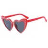 Sunglasses for Women Female Heart shaped Bling Fashion Sun Visors 231130