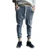 Calças masculinas com cordão de malha stretch sweatpants jogging alto conforto esportes de perna pequena para homens quentes e tote