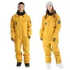 Skiing Suits Winter Ski Suit Women Warm Outdoor Snowboard Jacket Men Overalls OnePiece Waterproof Hooded Set 231130