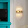 Vägglampa skandinavisk kristall enkel vardagsrum dekorativt för sovrummet säng korridor gång ingång E14