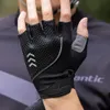 Sporthandschoenen Santic Fietshandschoenen Ademend Mesh Halve Vinger Fietshandschoenen Schokbestendige Pads Fietssportwanten Anti-wrijving Unisex 231201