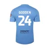 23 24 Jerseys de football de Coventry City O Hare Sheaf Gyokerres Godden Hamer 2023 2024 Home Blue Men Kids Kit Kit Football Shirts Tops Camiseta de Futbol Top