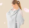 Muslin Nursing Cover For Baby Breastfeeding Breathable 100% Cotton Breastfeeding Cover With Rigid Hoop For Mother Nursing Apron