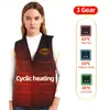 Herenvesten 10 gebieden Verwarmd vest Heren Dames USB Elektrisch zelfverwarmend vest Verwarmingsvest Verwarmde jas Wasbaar Thermisch verwarmde kleding 231130