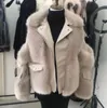 2024 New Women's Fur Faux New Fox Päls Haining Pälsjacka för kvinnors fina imitation Fox Päls och päls, en ung och lyxig stil