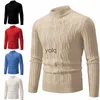 Men's Sweaters 2023 Autumn and Winter New Sheep Fleece Solid Jacquard O-Ne Knitted Warm Slim High Quality Pulloveryolq