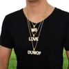 New Men039s Custom Name Small Bubble Letters Necklaces Pendant Ice Out Cubic Zircon Hip Hop Jewelry Rope Chain Two Color2732726