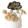 Cake Tools 120pcs Mini Balloons Cake Toppers Gold Foam Ball For Cupcake Cake Baking Decorations DIY Cake Insert For Party Decor Supplies 231130